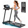 DR.GYMlee 6 in 1 tapis roulant pieghevole, tapis roulant da corsa inclinazione 2 livelli, 12 km/h, silenzioso, schermo LED 95°-105°, superficie 105×42 cm, ammortizzazione 5 strati, 136 kg