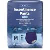 Amazon Basic Care Slip Assorbenti Uomo M Plus - 40 pezzi (4 confezioni da 10), Blu