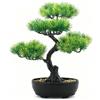 SZJFYMQ Bonsai Artificiale Realistico, Pianta Artificiale da Interno, Decorazione Zen per Casa e Giardino, Vaso Decorativo da Interno, Arredo Bagno, Piante Finte, Scrivania Piccola, 33x27 cm (verde)