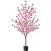 Fairblo Albero di Ciliegio Artificiale 150 cm Piante Finte con Fiori Albero con Ciliegio Artificiale in Vaso Pianta Artificiale da Interno per Primaverile Decorativi Casa Salotto Balcone