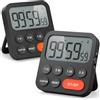 LIORQUE Timer Cucina Digitale con Funzione Orologio, 3 Volumi, Magnetico