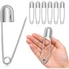 Fyhqwf 6 Pezzi Spilla Di Sicurezza Extra Grande - Spille Da Balia Grandi - Grandi Spille Da Balia In Metallo Jumbo - Adatto Per Lavori Manuali, Coperte, Materassi, Maglieria, Abbigliamento, Ecc