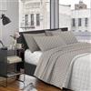Il Gruppone Passione Casa IlGruppone Completo Lenzuola Matrimoniale in Cotone Lenzuolo sotto sopra 2 Federe Certificato Oekotex Parure Letto Disegni Moderni Biancheria di Alta qualità - Pois Beige