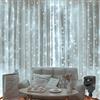 CORST Tenda luminosa a LED 2 m x 2 m 204, con luci a LED IP44, impermeabile, 8 modalità con spina per interni ed esterni, decorazione per feste, camera da letto, giardino, festa, matrimonio (bianco)
