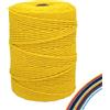 FORBELL Filato macramè, 3 mm x 300 m, filato di cotone premium, fai da te (giallo limone)