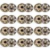 QUARKZMAN 50 Set Bottoni Automatici da Cucire 25mm Bottoni Automatici a Pressione Metallo per Chiusura Borse, Vestiti, Cucito Artigianale, Bronzo