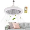 Generico Ventilatore Da Soffitto Basso Profilo Con Luce - Lampada Ventilatore per Camera da Letto con Timer Integrato - Luce Regolabile Telecomando Per Camera Cucina Soggiorno Interno