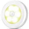 BYYLECL Luci per scale Sensore di movimento Luce notturna a batteria Auto On/Off Led Luce per Gabinetto, Scale, Camera da letto Bianco