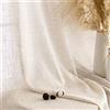 MIULEE Voile Tende Lino Tenda a Pannello Tende Per Interni Traslucido Tende Camera da Letto moderne per soggiorno Lino Trasparente per Porte Balcone Adatte 140x175 cm Riso Bianco 2 Pannelli