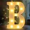 Fancysky Lettere LED da 22 cm, Lettere Luminose Led, Adatte per Proposte di Matrimonio, Festival, Feste e altri Eventi per Creare un'atmosfera Romantica e Accogliente (B)
