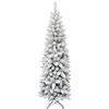 MAURY'S IL NUMERO UNO DEL RISPARMIO Maury's Albero di Natale Sintetico 240 cm Extra Slim Innevato con 957 Rami Folto Effetto Realistico Decorazione Natalizia Realistico