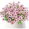 Pruojhw Fiori Artificiali Per Esterni - Mazzi Decorativi Realistici,Fiori Artificiali Resistenti Ai Raggi UV e Impermeabili per Portico Giardino Finestra Vaso Scatola e Decorazioni Interno Esterno