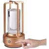 ZLGUBAY Lampada Da Scrivania A Led Senza Fili, Lampada In Cristallo Dimmerabile Touch A 3 Colori, Luci Notturne Creative A Batteria Per La Lettura Della Camera Da Letto, Lo Studio Del Bar Di Casa (ROSE GOLD)