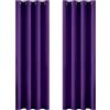 MIULEE Tende Oscuranti per Interni 2 Pezzi, Tenda Viola Scuro Moderna per Soggiorno, Tenda Oscurante Finestra Camera da Letto Salotto, Tende Termiche Isolanti per Interni con Anelli, 2x 140x245 CM
