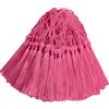 Hetuyon 100 pezzi mini ciondoli nappe setose fatti a mano per segnalibri fai da te, creazione di gioielli, borse, portachiavi, decorazione per ghirlande e accessori per feste (rosa scuro)