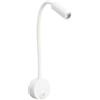 HVZUM Lampada da lettura a LED 3 W, 3000 K, lampada da parete per interni, a collo di cigno flessibile, girevole a 360°, con interruttore