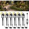 Lam(MS)pen 6er Faretto 24V da giardino a LED bianco caldo Illuminazione da giardino a LED con picchetto da terra Lampada da giardino 2100LM 20m di cavo per esterno prato da giardino, IP65 impermeabile