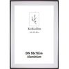 KoKoBin A4 21 x 30 cm cornice in alluminio Cornice per poster in metallo nero con plexiglas infrangibile Cornice moderna con divisori Per poster fotografici Immagine (Nero 50 * 70)