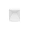 SIGOR Nutalis - Lampada da tavolo a LED dimmerabile, a forma di cubo, per interni ed esterni, IP54, resistente agli spruzzi, altezza 10 cm, ricaricabile con Easy Connect Puk, durata 9 ore, bianco neve