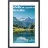 KoKoBin Cornice per foto in MDF e vetro acrilico Cornice per poster nero con vetro acrilico infrangibile Cornice per foto moderne (Nero, 40 * 60CM)