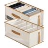 Generico 2pcs Organizzatore Borse Per Armadio, Divisorio Borse, Porta Borsette Tote Pieghievole Contenitori Organizzatori Armadio - Per Jeans, Maglioni, Pantaloni, Magliette, Indumenti, Reggiseni, Sciarpe