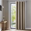 Deconovo Tenda Oscurante da Interno 290 CM Altezza 1 Pannello, Termica Isolante per Interni Finestre con Anelli, 140x290 CM, Cachi