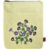 LParkin Custodia Libro Ricamata con Nascita Fiori, Nascita Fiori Custodia Libro con Cerniera, 23 X 27 Cm Custodia Libro Stoffa Regalo Compleanno (Morning Glory)