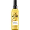 Gliss Oil Nutritive Spray a olio (150 ml), Styling Spray protegge i capelli dal calore fino a 230 °C durante la lisciatura, lo styling e il phon