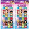 Lip Smacker Disney Princess Party Pack Set di 16 balsami per labbra assortiti per bambini ispirati alle principesse Disney, effetto trasparente naturale