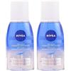 Nivea Struccante, Visage Double Acction Eye Makeup Remover, 125 ml (Confezione da 2)