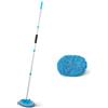 Amazon Basics Spazzola Telescopica per Lavaggio Auto, Manico Lungo estendibile fino a 158 cm, Guanto in Microfibra, Kit Pulizia per Auto, Furgoni, Camion, Blu