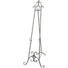 Biscottini Cavalletto Pittura Porta Quadri 150,5x53,5x96,5 cm - Matrimonio in Ferro Battuto - Espositore da Terra Porta Menu - Cavalletto Tableau - Cavalletto pittore