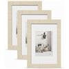 walther design Home HO318W3 - Cornice portafoto in legno, 13 x 18 cm, confezione da 3, bianco
