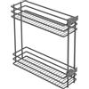 GTV Cesto Estraibile Cargo MOVIX, 2 Ripiani per Mobile Base da 200 mm, Montaggio Laterale, Portata 15 kg, 4 Divisori Inclusi, Acciaio, Antracite