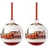 Villeroy & Boch - Annual Christmas Edition pallina edizione annuale 2025 multicolore, pallina natalizia, decorazione per albero, decorazioni natalizie, addobbo, da collezione, porcellana Premium