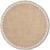 Zeller 27036 - Tovaglietta Ethno, in lino naturale, Ø 38 cm