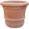 Biscottini Vasi terracotta grandi per piante 72x64 cm Made in Italy | Vaso grande da esterno artigianale
