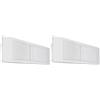 Beghelli BEG1499/24 Plafoniera Emergenza LED 24 W, Multicolore (Confezione da 2)
