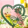 Mayamila Targa commemorativa a forma di cuore a forma di farfalla, regalo di condoglianze per la perdita del padre, regalo commemorativo in memoria della persona amata perdita di papà
