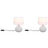 RL LIVE YOUR LIGHT Martin, Lampada da tavolo, Ceramica, E14, Cappuccino, 20 x 20 x 29 cm (Confezione da 2)