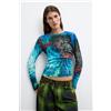 Desigual, Maglione stampato M. C. Lacroix, Donna, Blu, L