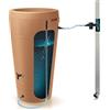 Prosperplast Cisterna per acqua di pioggia tubo 230l, dimensioni 593 x 593 x 1070 mm, colore mattone + set di accessori