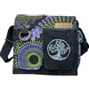 Macha Borsa etnica donna piccola per le donne in stile indiano boho hippie, borsa a tracolla baba cool, Nero 01