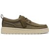 Clarks Polden Moc Mens Olive Canvas, 9
