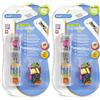 RAPESCO RC4025MC Supaclip 40 Dispenser di Mollette Trasparente e 25 Mollette di Ricarica in Colori Assortiti (Confezione da 2)