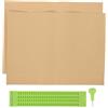 AUTSUPPL Tavoletta Braille in Plastica Chiara con 27 Righe e 30 Spazi, Kit con Stilo e Fogli per Scrittura per Non Vedenti, Resistente e Facile da Usare