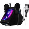 Generico TAIXL 2 in 1 Macchina Massaggiante Con Rullo a 360° Per Modellare il Corpo, Rassodare la Pelle e Ridurre la Cellulite su Addome, Glutei e Cosce (Nero)