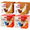 Generico Set 80 Capsule Ristora Compatibili con le Macchine ad uso domestico Nescafè®* Dolce Gusto®* 40 Cortado 40 Ginseng da zuccherare