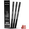 BOODPET Pennarelli Alimentari Neri Professionali (Set da 3) - Doppia Punta, Penna Edibile per Scritte e Contorni su Dolci, Biscotti e Fondente