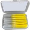 WENYOG Scovolini Dentali 30 pezzi di spazzolini interdentali for la pulizia dei denti(0.8mm Yellow)
